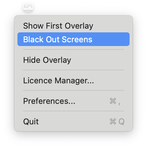 Lives in the menu bar